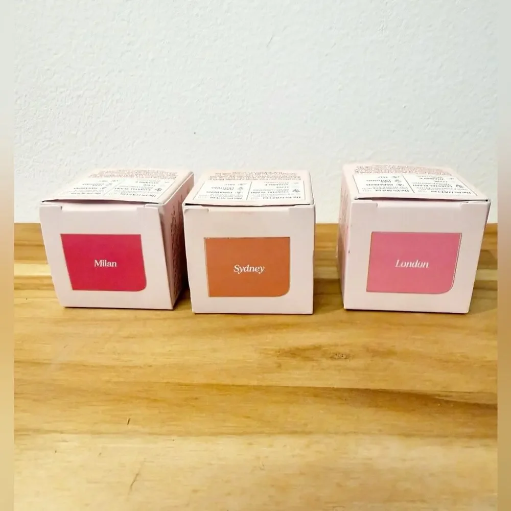 NIB POLITE SOCIETY Bundle of 3 Polite Pops Powder Blush Sticks